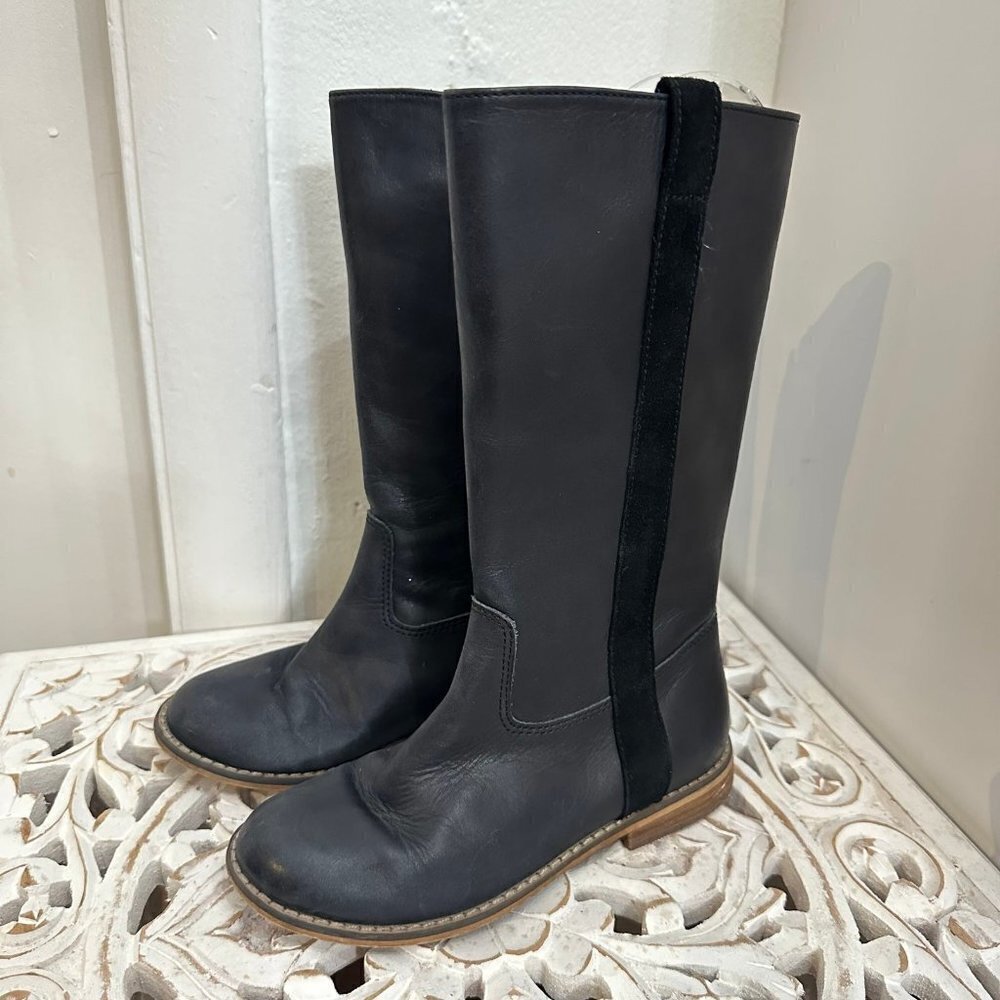 Peek black leather riding boots size 13